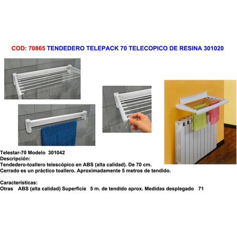 Stendibiancheria Telescopico in Resina 70 Telepack 301020