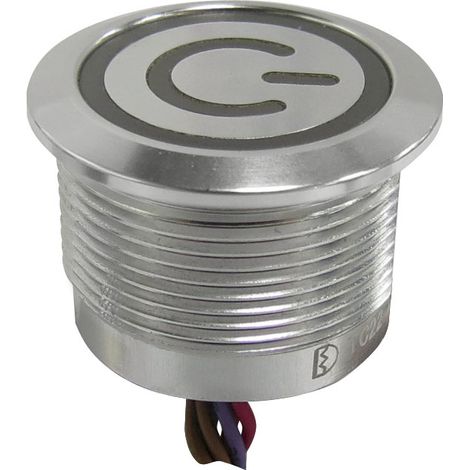 Interrupteur tactile Capacitif Momentané RS PRO, 24V c.c., Illuminé RGB, IP68 ( Prix pour Paquet de 1 )