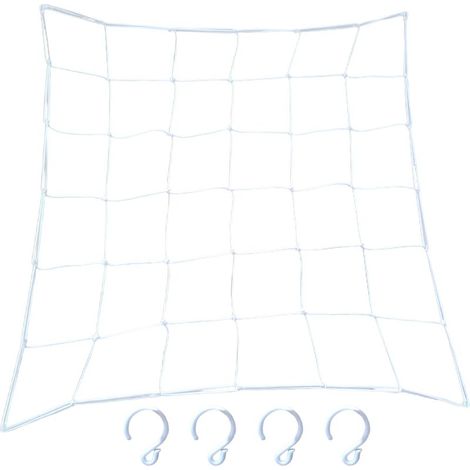 Grillage Élastique de Support pour Plantes Trellis Latex 90x90cm (Blanc/Noir) avec 4 Crochets Structure Résistante pour Fruits et Fleurs (1/5)