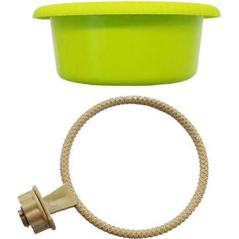 Baignoire pour oiseaux avec crochet à visser, nettoyage facile, boîte de bain en plastique pour perroquet (1/4)