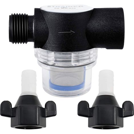 Filtre pour Pompe à Visser Crépine De Pompe à Eau à Membrane Marine RV Marine 1 / 2inch Le Filtre à SéDiments pour L'ExtéRieur Filtre D'EntréE d'eau de Jardinage avec éCran 50 Mesh