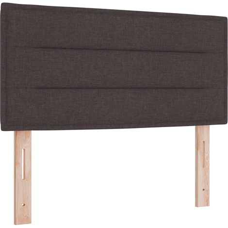 Maison Exclusive - Testiera LED con strisce LED Marrone Scuro 80 cm Tessuto