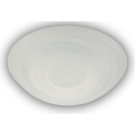 LED Deckenleuchte dimmbar, Deckenschale rund, Glas Alabaster, Ø 35cm (1/4)
