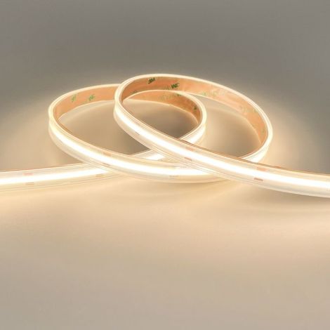 Ruban LED COB 5M 24V IP65 320LED/m 8.7W/m 10mm - Blanc Neutre 4000K - 5500K - SILAMP