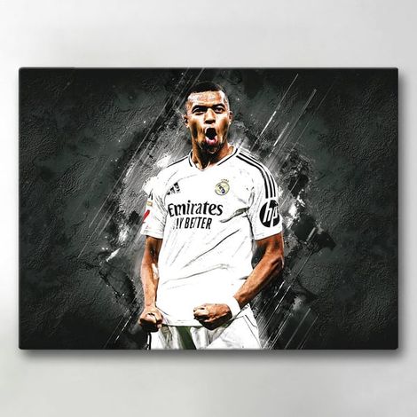 Toile / Peinture - Mbappé - 40x30 cm - Toile (1/4)