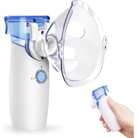 Inhalateur à vapeur portable bleu foncé pour adultes et enfants (1/5)