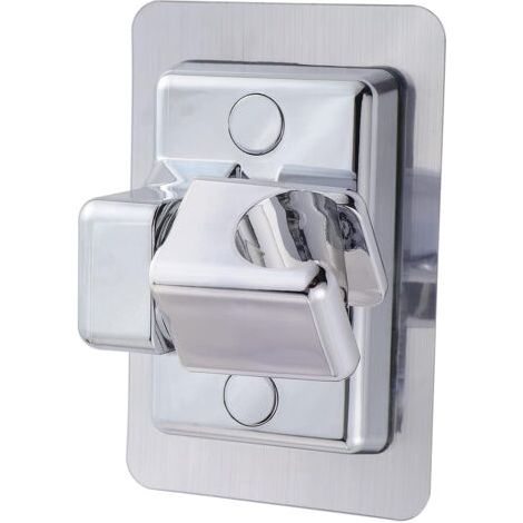 Supporto doccia girevole a 360° regolabile, non richiede foratura, regolabile, impermeabile, con ventosa (argento) (1/5)