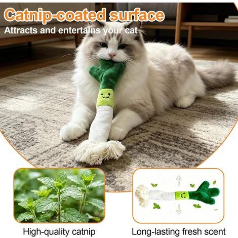 Onion-Shaped Catnip Toy, Interactive Plush Toy with Bell for Indoor and Outdoor Cats, Chew Toy for Teeth Cleaning and Hunting, Anti-Boredom (1/5)