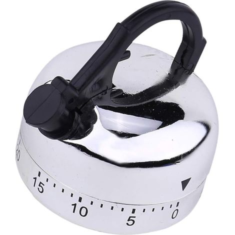 Lntyq Mechanischer Küchentimer, 60 Minuten, Countdown-Timer, Back-Design, Erinnerung für Zuhause, Restaurant, Schule, 6,2 x 6 x 6,6 cm (1/4)