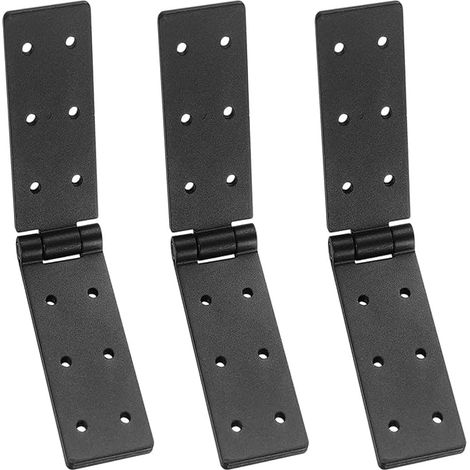 Bisagras ZHYAUN de 3 piezas para puertas de armarios, bisagras para muebles, bisagras planas, bisagras de protección para cajones, bisagras para puertas de armarios, aptas para puertas de madera, puer (1/5)