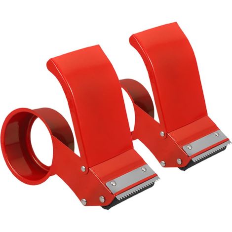 2pièces Distributeur De Ruban Métal Coupe-ruban Rapide Pour Bureau Logistique Dévidoir Portable Pour Expédition Et Stockage (1/5)