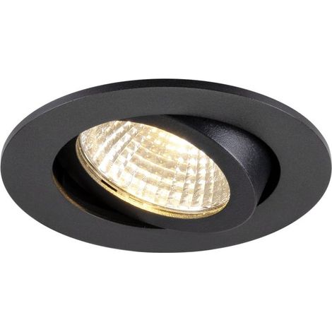 Encastré de plafond NEW TRIA® 68 PHASE AIRTIGHT rond 3000 K 75 W noir - SLV - 1009023 (1/3)