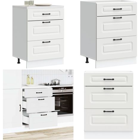 vidaXL Küchenunterschrank Kalmar Weiß Holzwerkstoff (1/5)