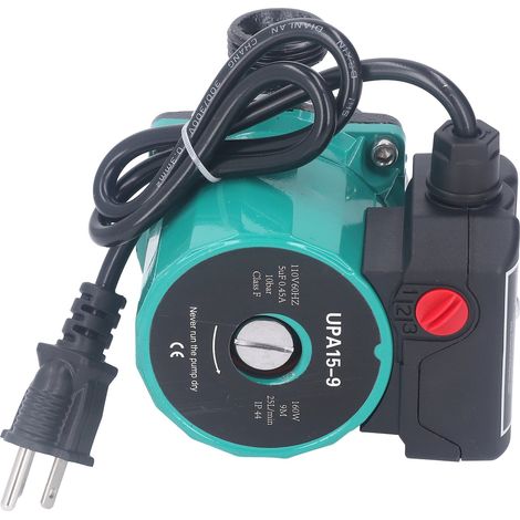 Ortviai Pompe de circulation d'eau 160 W, 3 vitesses, silencieuse, pour chauffe-eau solaire et chaudière (1/5)