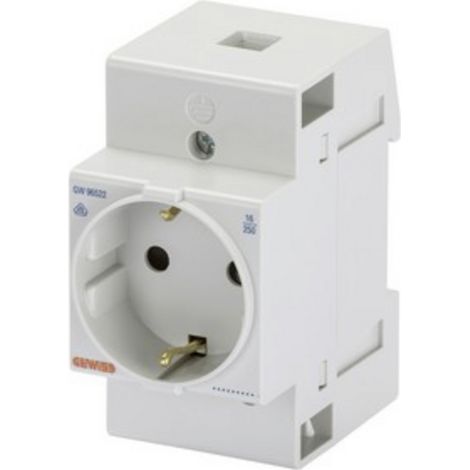 Gewiss GW96522 GEWISS Reiheneinbau-Steckdose Reiheneinbau-Steckdose 1 St. (1/2)