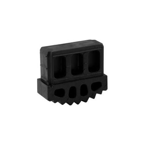 Bloc de base pour échelle industrielle – Caoutchouc noir – Dimensions 60 x 22 mm – Installation mortaise – Compatible modèles 1400, 1403, 1406 – Litan
