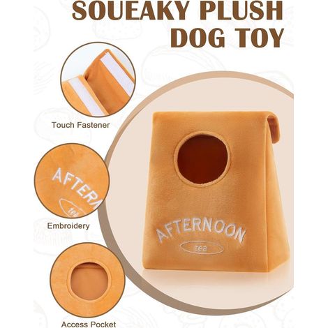 Jouet peluche couineur pour chien, jeu interactif cache-cache pour petits et moyens chiens, stimulation mentale et amusement (1/4)