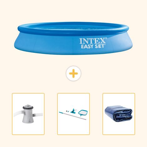 Intex Piscine Easy Set Ronde - 305x61 cm - 4-pièces SCB81 (1/5)