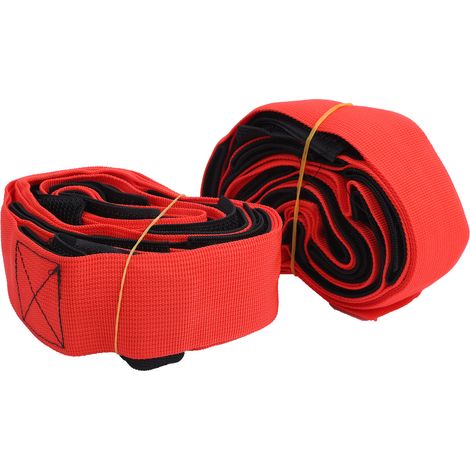 Lot de 8 bandes de course à 8 pieds, jeu de pas géant en sangle nylon pour activités extérieures (1/5)