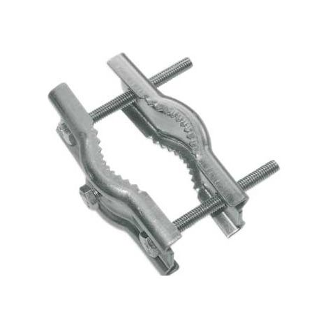 collier hauban - 2 machoires + vis - zinc blanc - erard 800808 (1/3)
