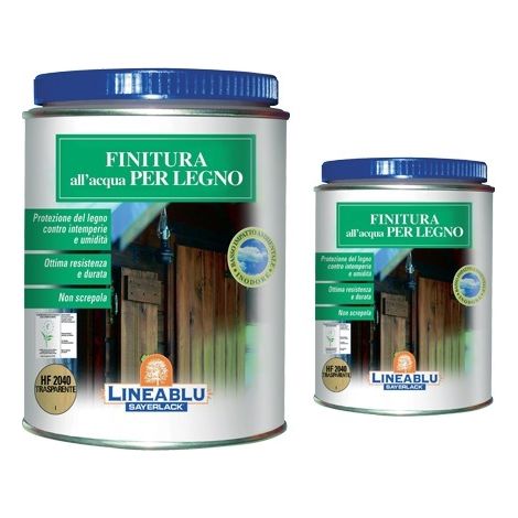 FINITURA ACQUA LINEABLU SAYERLACK - HF2040 TRASPARENTE SATINATO ML 750 - 1 pezzo (1/8)