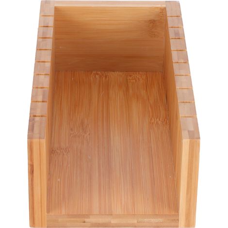 Seifenschneideset aus Holz mit Kastenform und geradem, geriffeltem Edelstahlmesser (1/5)