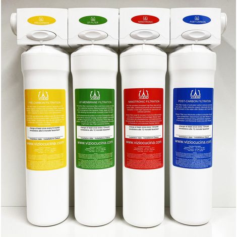 Trinkwasserfilter, Wasserfilter system, Hauswasserfilter 4 stadien Filtersystem - für 1 Jahr Trinkwasser (1/4)