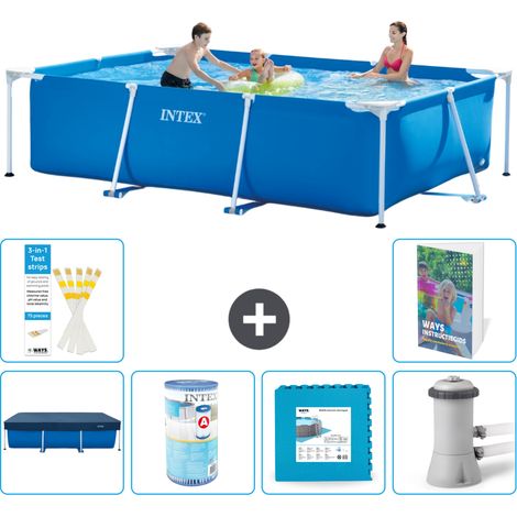 Rechteckiger Frame Pool - 300x200x75 cm - 7-teilig S146