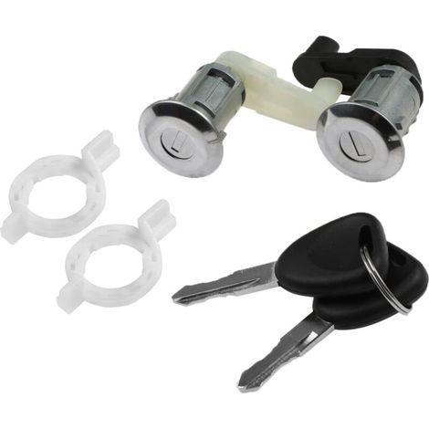 Kit Cylindre de Serrure de Porte + 2 Clés pour Clio Megane Scenic Clio Thalia Serrures Barillets 7701468981