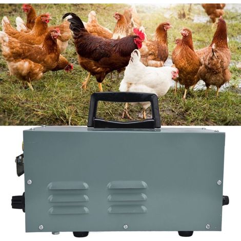 Automatischer Hühnerschnabeltrimmer 9DQ-4 – Elektrischer Geflügelschnabeltrimmer mit Temperaturregelung (0–6 °C), Größe: 27 x 16 x 13,7 cm, Material: Eisen, inklusive 2 Klingen und Bedienungsanleitung