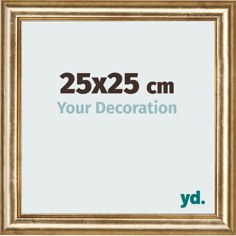 yd. - Cadre photo 25x25 - Or Antique - MDF - Lazio