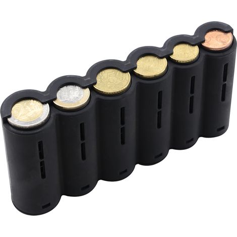 HMF 48821-02 Euro-Münzwechsler, 15,5 cm, für Kellnerbörse, schwarz (1/5)