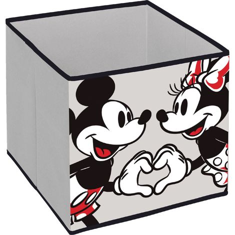 Cube de rangement - Disney Mickey & Minnie Amoureux - 31x31x31 cm (1/3)