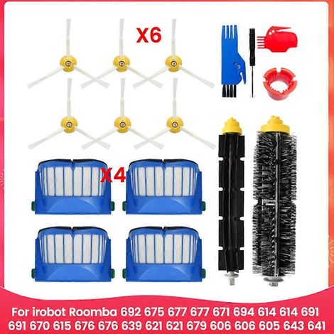 Brosse pour aspirateur Pour 600 Series 694 692 690 695 680 660 665 651 650 620 Aspirateur Main Side Brosse HEPA Fi (1/5)
