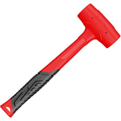 Maillet en caoutchouc double face, compatible avec le travail du bois, manche isolé, poignée antidérapante, 0,23 kg (1/5)