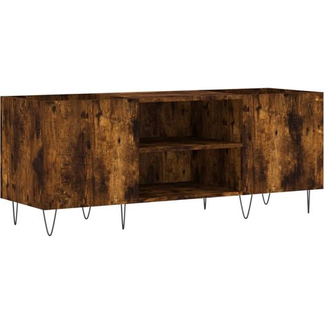 Maison Exclusive - Mueble discos madera contrachapada roble ahuma