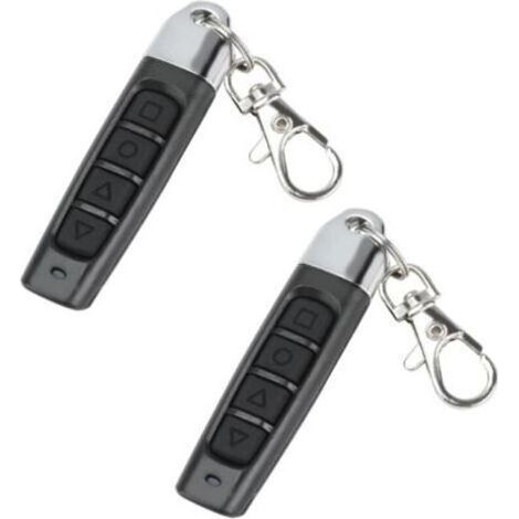 Pièces Telecommande Universelle Portail 433 MHz, Télécommande Porte de Garage Universelle avec 4 boutons et Fréquence Fixe, Duplicateur de Telecommande Portail Sans Fil pour Portes de Garage (1/5)