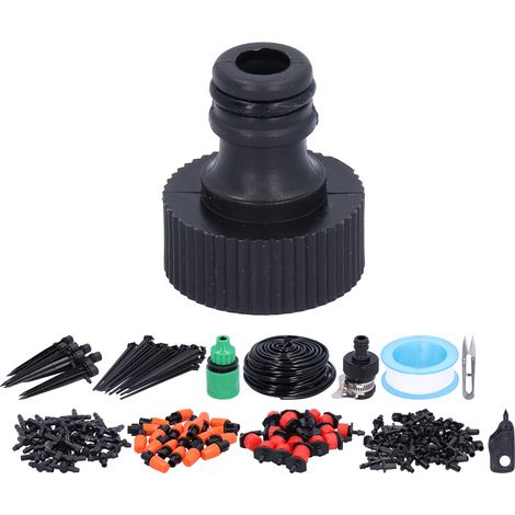 Système d'irrigation goutte à goutte pour jardin, tuyau de 30 m à monter soi-même, kit micro-goutte pour l'arrosage des plantes (1/5)