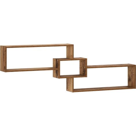 Estante de pared Madera envejecida 158 x 17 x 53 cm vidaXL (1/5)