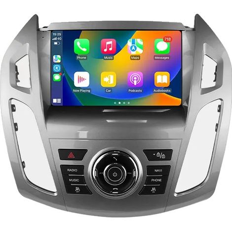 Lettore multimediale per auto, interfaccia touchscreen, sistema di navigazione, compatibile con Ford Transit Connect, P2-CP AHDC6 (1/2)