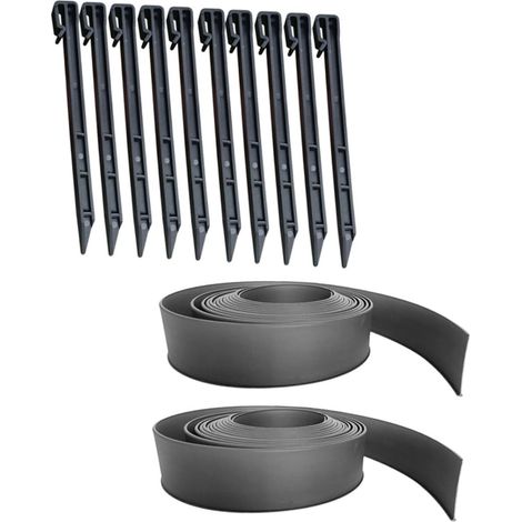 de Jardin Plastique avec Piquets Kit pour Pelouse et Potager (1/5)