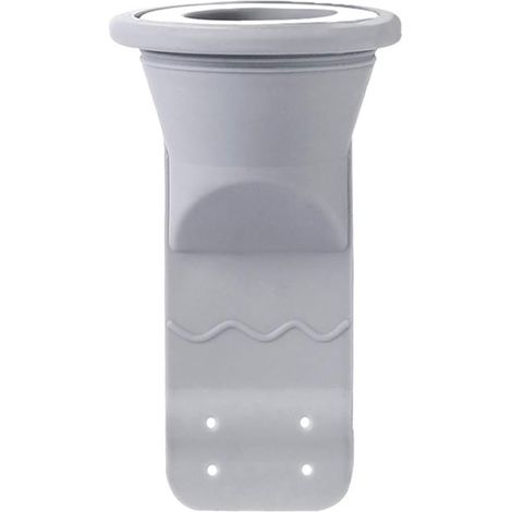 Bonde de sol, bouchon d'étanchéité en silicone pour bonde de lavabo, filtre désodorisant, crépine d'évacuation des eaux usées - gris clair (1/5)