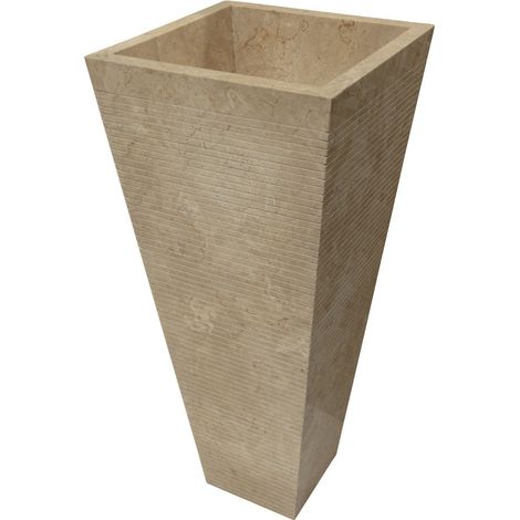 MOSAVIT DURCAL Lavabo Pedestal De Piedra Beige - ref: MSV-DURCALB