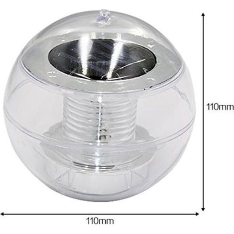Lampe Solaire LED Flottante Boule, Lumière de Piscine colorée, Lumière pour Plein air pour Patio, Etang, Jardin, Piscine (1/3)