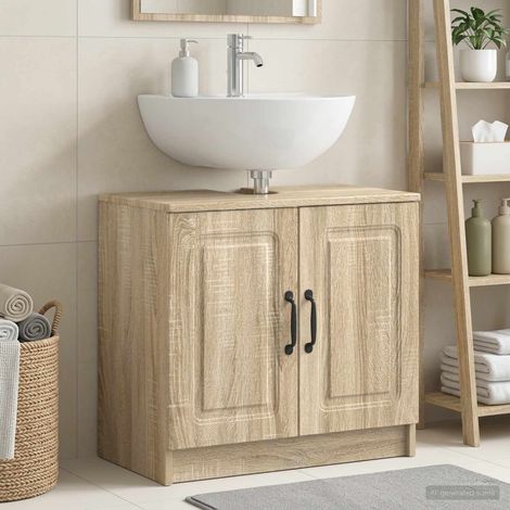 vidaXL Bathroom Sink Cabinet UTRECHT Sonoma Oak 59.5 x 31.5x 56 cm (1/5)