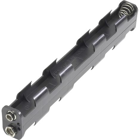 Goobay 12475 Batteriehalter 6x Mignon (AA) Druckknopfanschluss (L x B x H) 158 x 25.8 x 16.8 mm