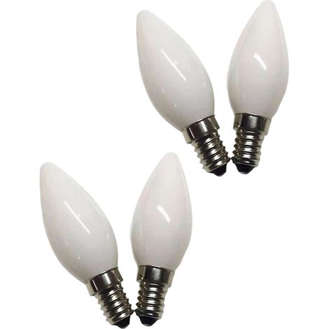 Lot de 4 ampoules veilleuses blanches 4 watts, culot E14 (120 V), ampoules de rechange 4 W (1/5)