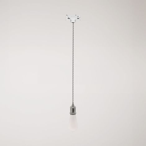 Creative Cables – Vintage-Schienen-Pendelleuchte mit geflochtenem Kabel – Leuchtmittel inklusive
