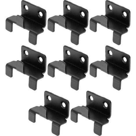 Lot de 8 supports muraux pour carrelage, robustes et pratiques pour présenter vos carreaux.-4.6x3.3cm-Black (1/4)