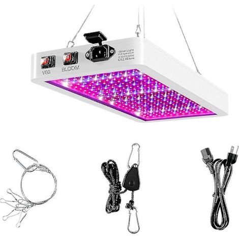 Lampe de culture LED 1000 W à spectre complet – Double canal VEG & BLOOM – 216 LED – Installation facile – Pour hydroponie et serres – Andiamo